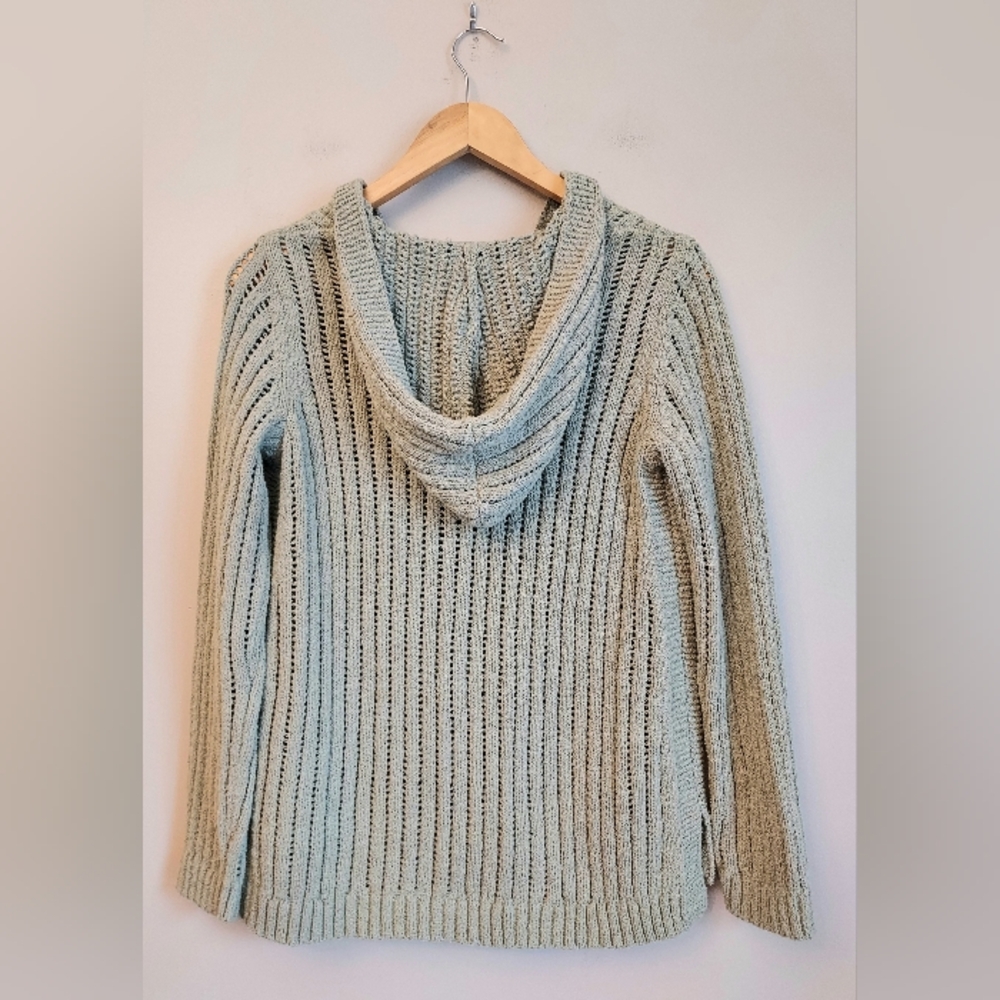 J. Jill Seagrass Green Cardigan Hoodie Sweater Size Small NEW NWT - Picture 8 of 13